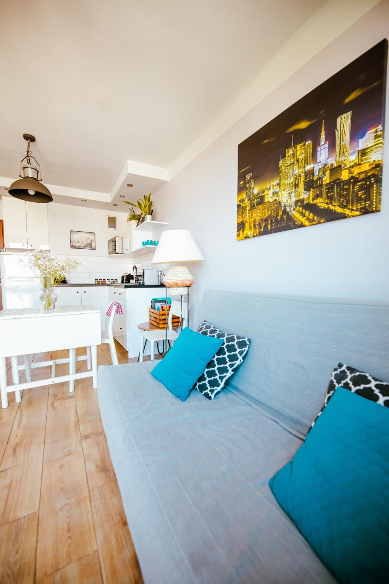 Bright 14Th Floor Central Home With Balcony & Views Варшава Экстерьер фото