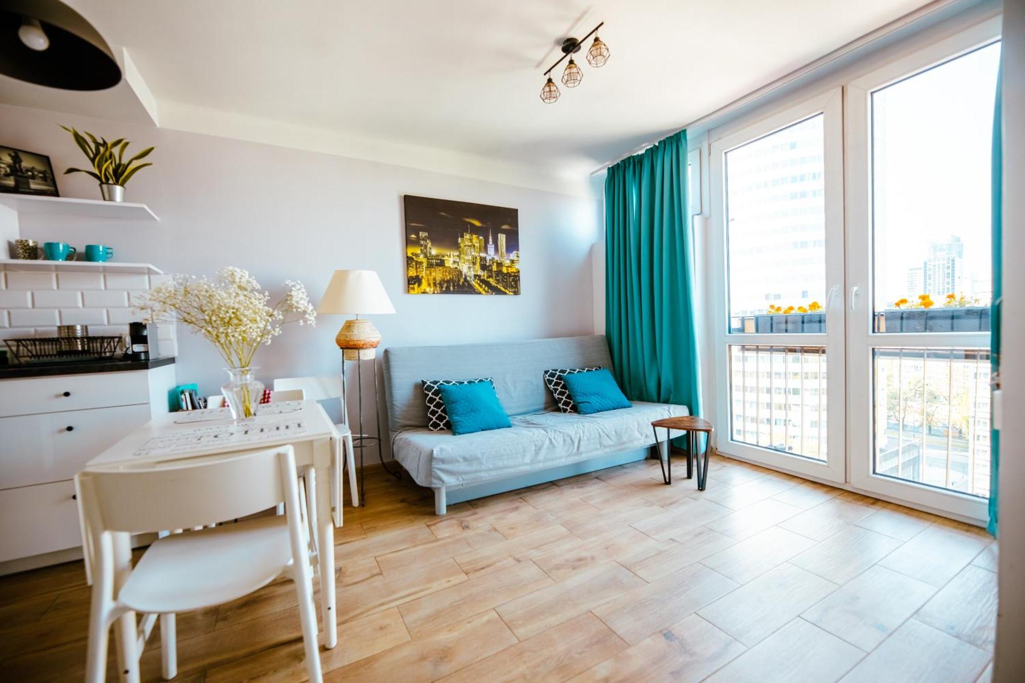 Bright 14Th Floor Central Home With Balcony & Views Варшава Экстерьер фото